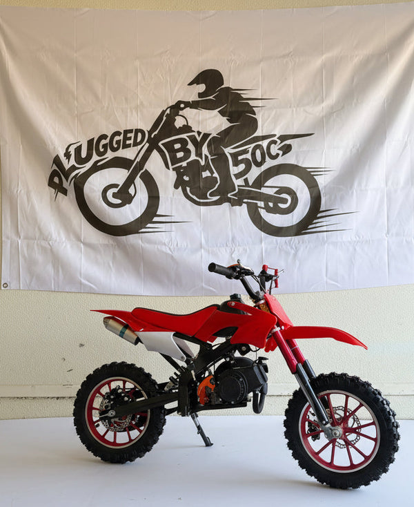 50cc Dirt Bike for Kids - Red | Gas Powered Mini Dirt Bike