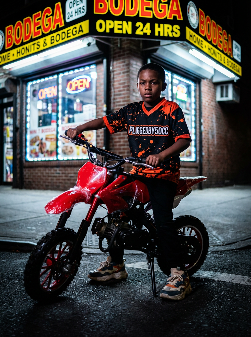 Dirt bike action shot