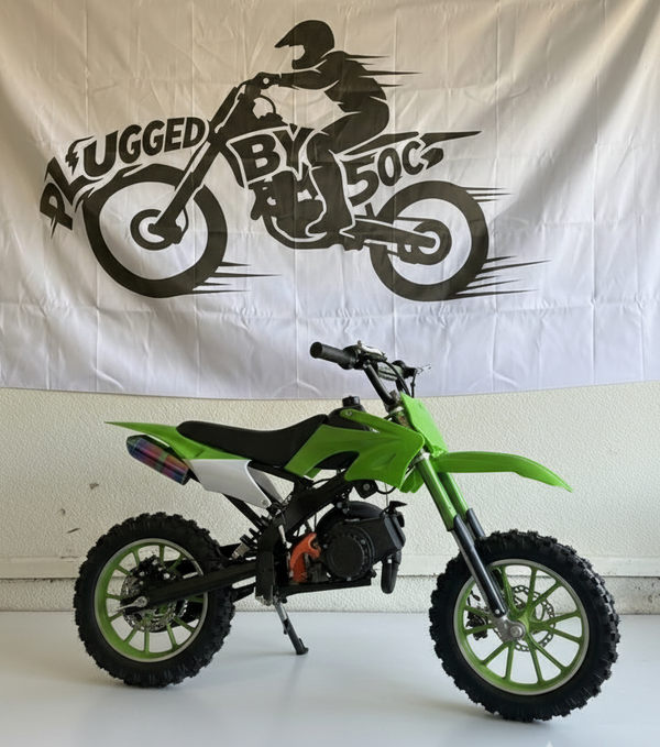 50cc Dirt Bike for Kids - Green | Gas Powered Mini Dirt Bike