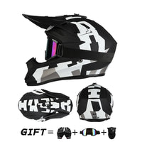 Full Face Off-Road Helmet | Dirt Bike & Rally | Goggles Included