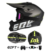 Full Face Off-Road Helmet | Dirt Bike & Rally | Goggles Included