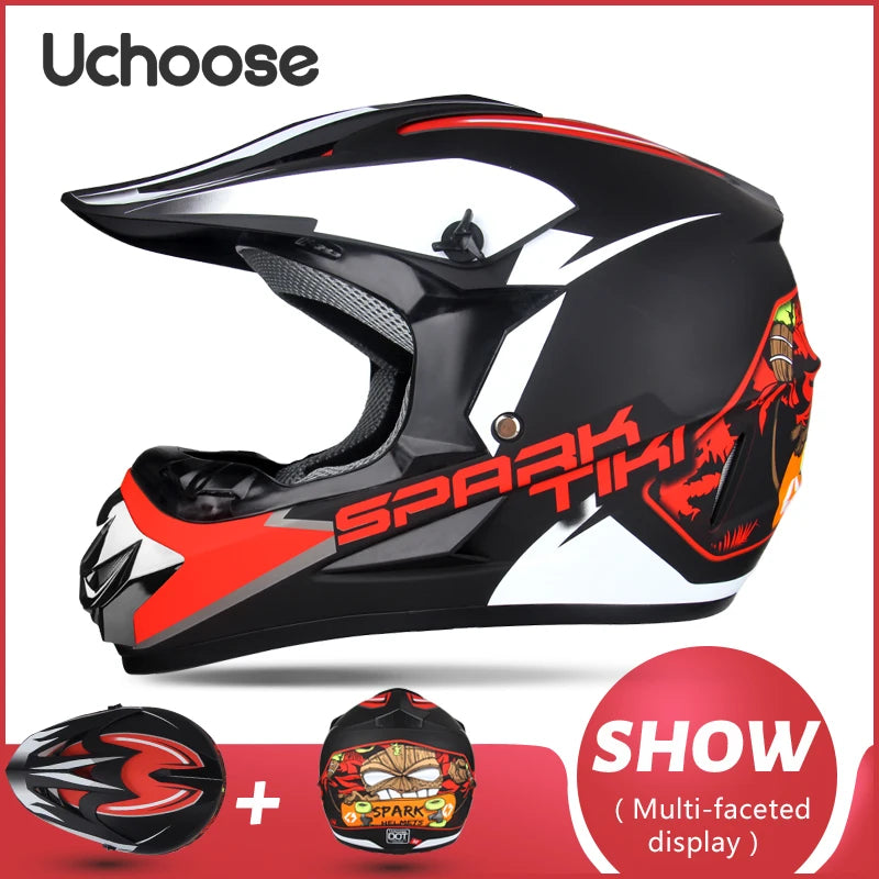 Kids & Adult Motocross Helmet | DOT Approved | Dirt Bike ATV